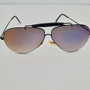 Vintage wire frame aviator sunglasses 1980s black